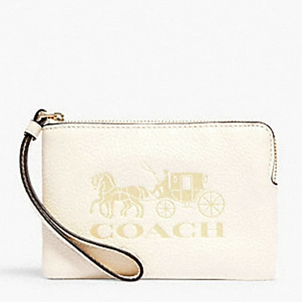 Coach Jes Corner Zip Wristlet